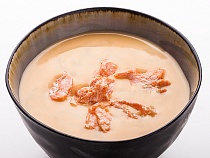 Горячее/салаты: суп-крем с лососем