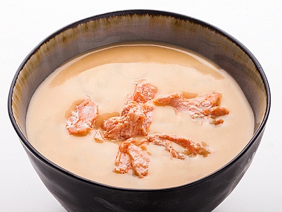 Суп-крем с лососем