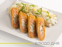 Горячее/салаты: лосось тартар с рисом кумпао - акция